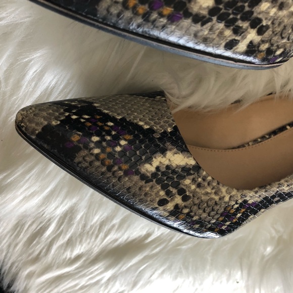 Vince Camuto leather heels snake like - Picture 5 of 17